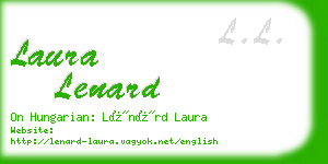 laura lenard business card